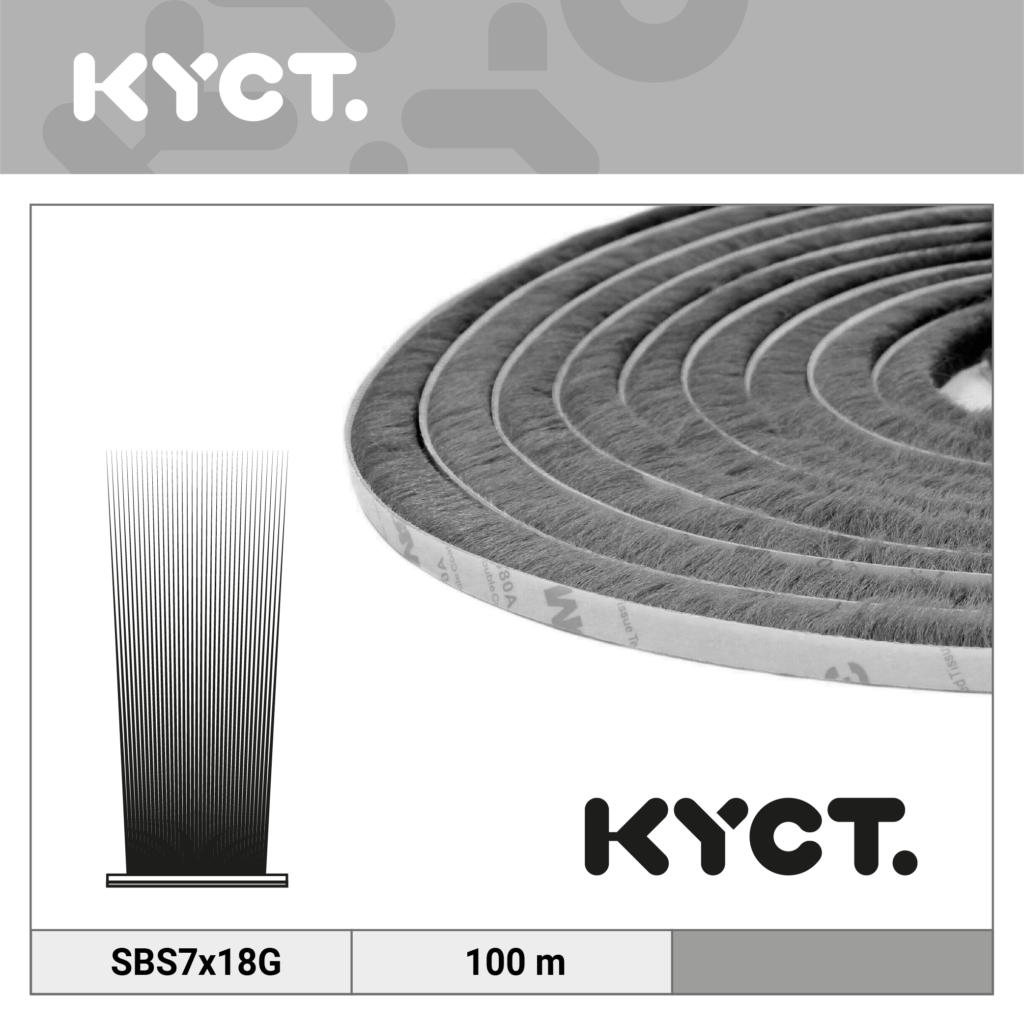 Joint de brosse auto-adhésif Joint de brosse Joint de porte Joint de fenêtre