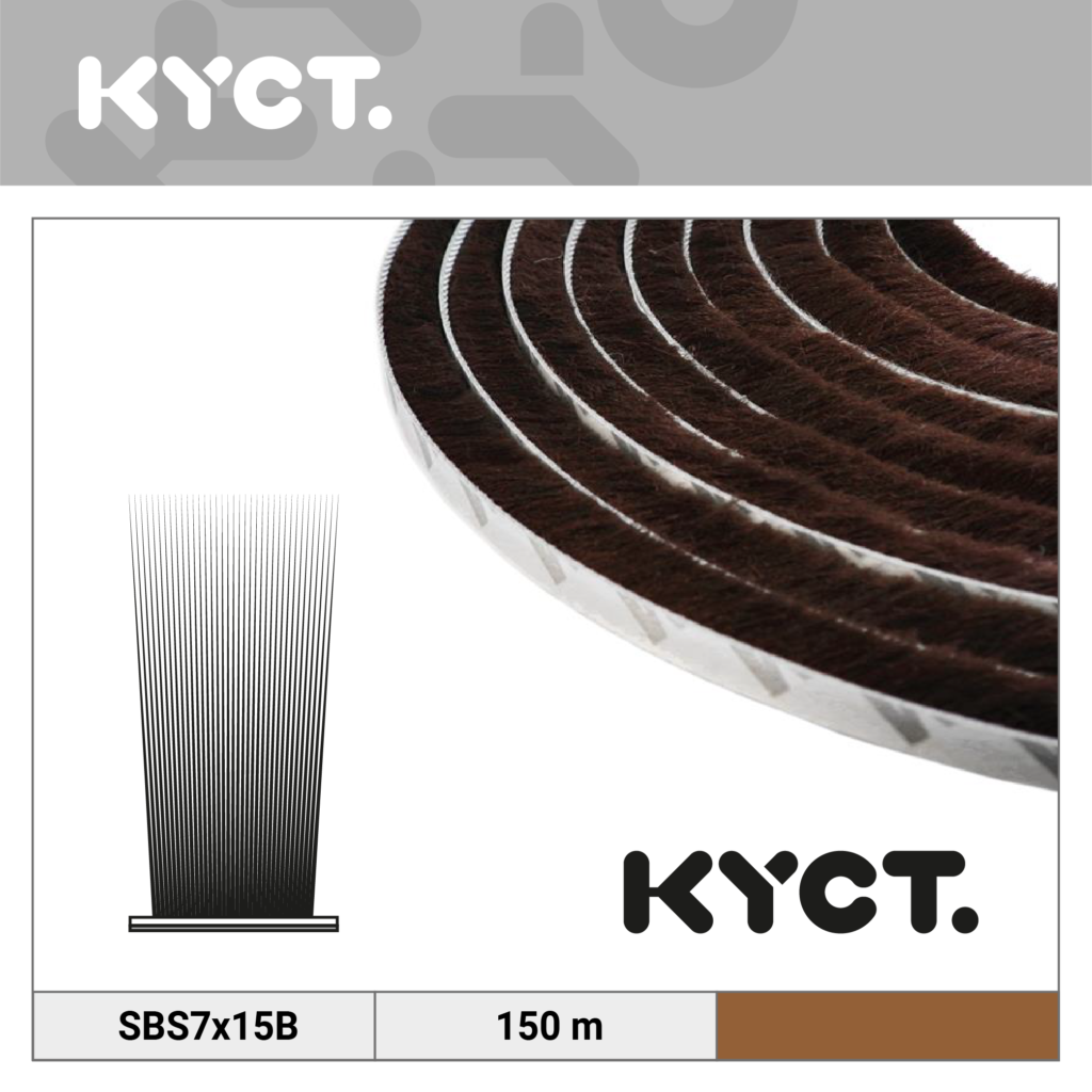 Joint de brosse auto-adhésif Joint de brosse Joint de porte Joint de fenêtre