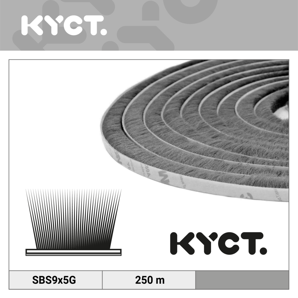 Joint de brosse auto-adhésif Joint de brosse Joint de porte Joint de fenêtre