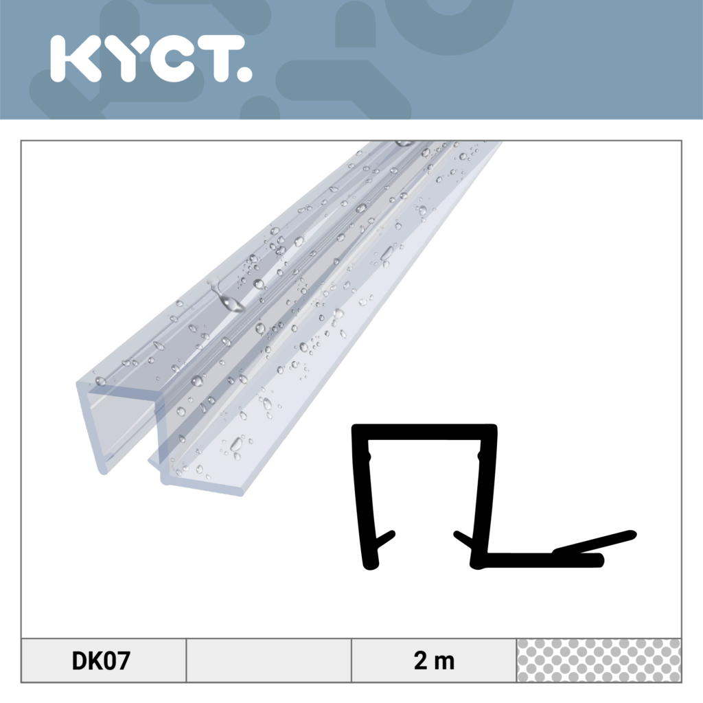 Joints de douche Joint de douche magnétique Déflecteur d'eau Lèvre d'étanchéité Porte en verre Joint de rechange Cabine de douche Déflecteur d'eau Acrylique Anti-débordement Silicone