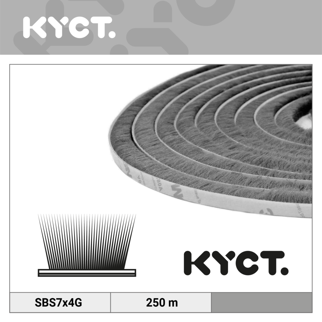 Joint de brosse auto-adhésif Joint de brosse Joint de porte Joint de fenêtre